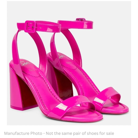 Christian Louboutin Miss Sabina 85 Pink Patent Sandals – Size 41 – Red Sole 👠 - Picture 4 of 13